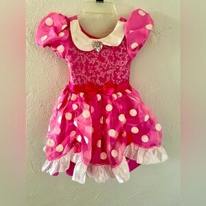 Disney Minnie Mouse pink & white polka dots size 3